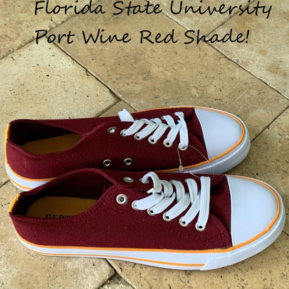 FSU Florida State seminoles bag & Dept 222 red sneakers - 7.5 - Picture 3 of 11